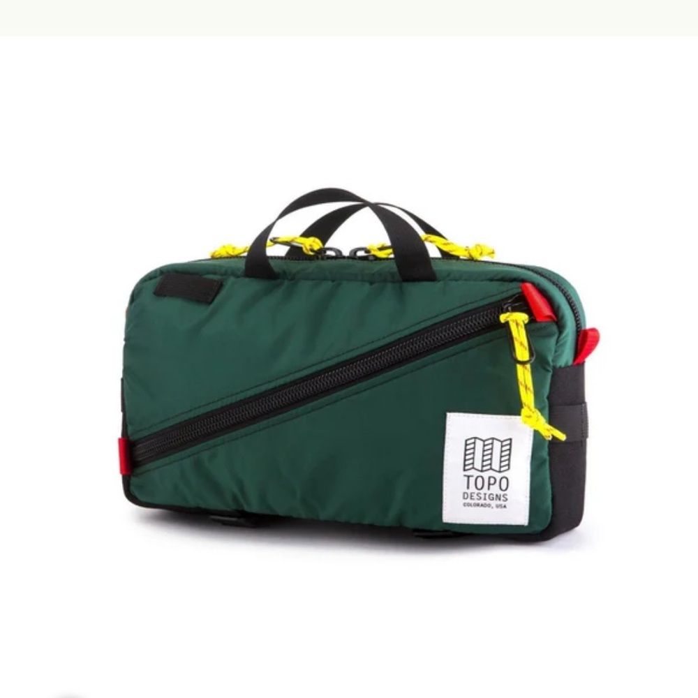 Topo Designs Green Belt Bag with Yellow Accents